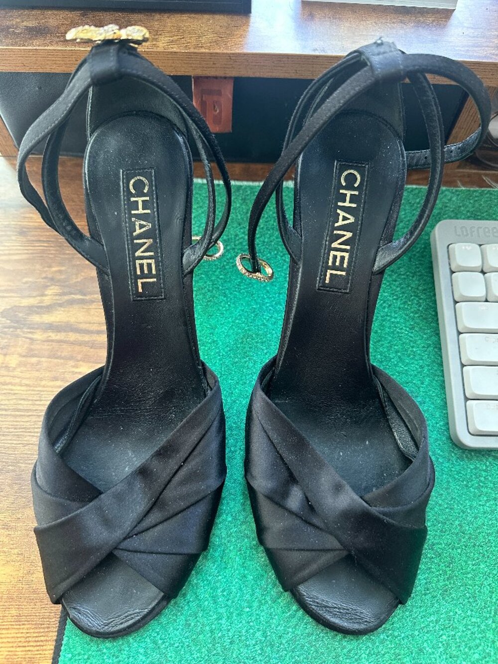 Chanel 2023 Satin Sandal Pumps